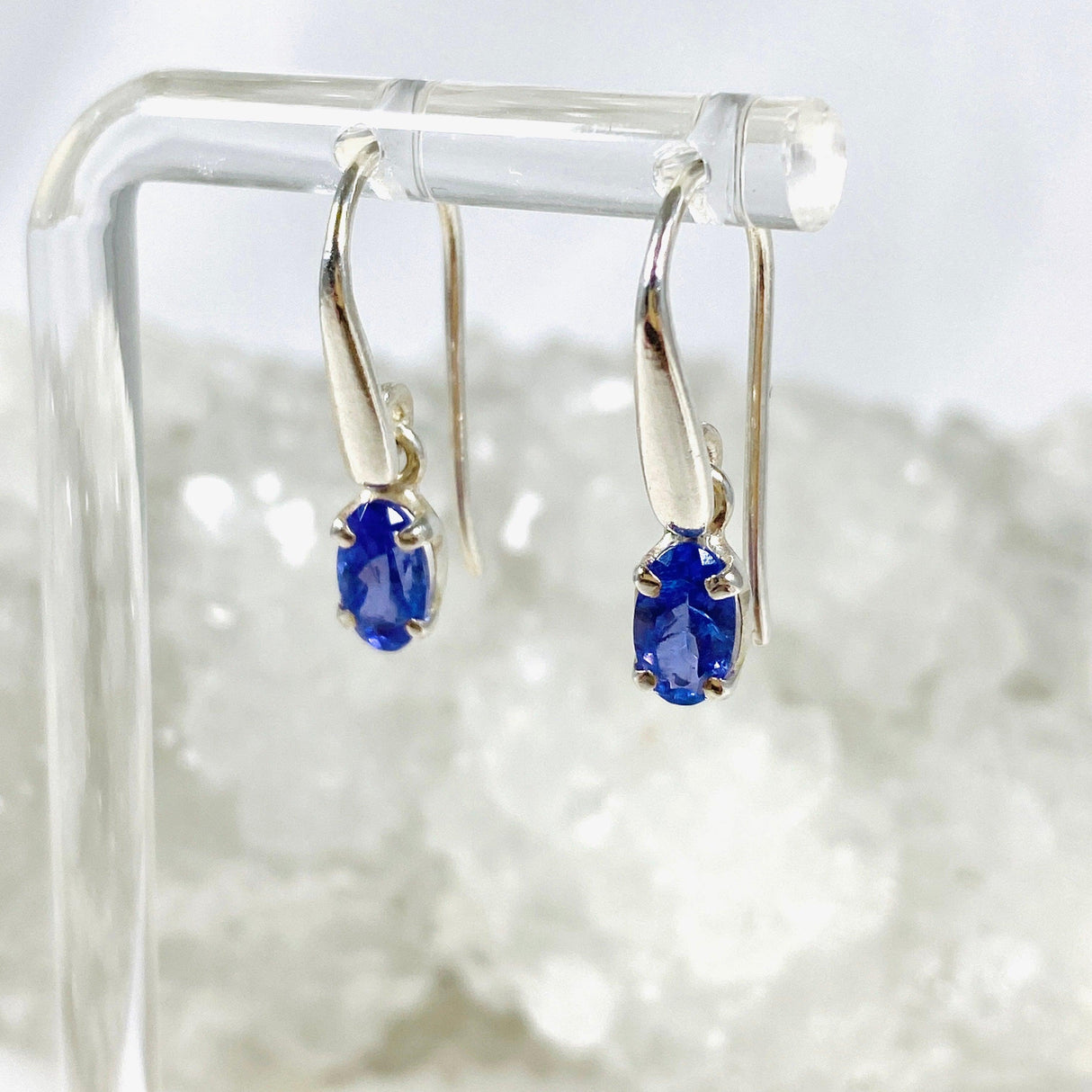 Tanzanite Oval Faceted Earrings PEGJ107 - Nature's Magick