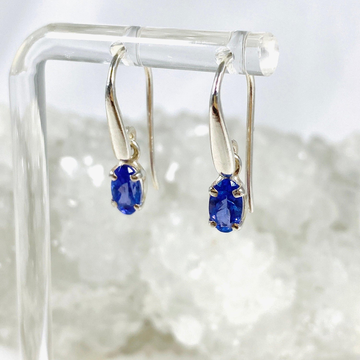 Tanzanite Oval Faceted Earrings PEGJ107 - Nature's Magick