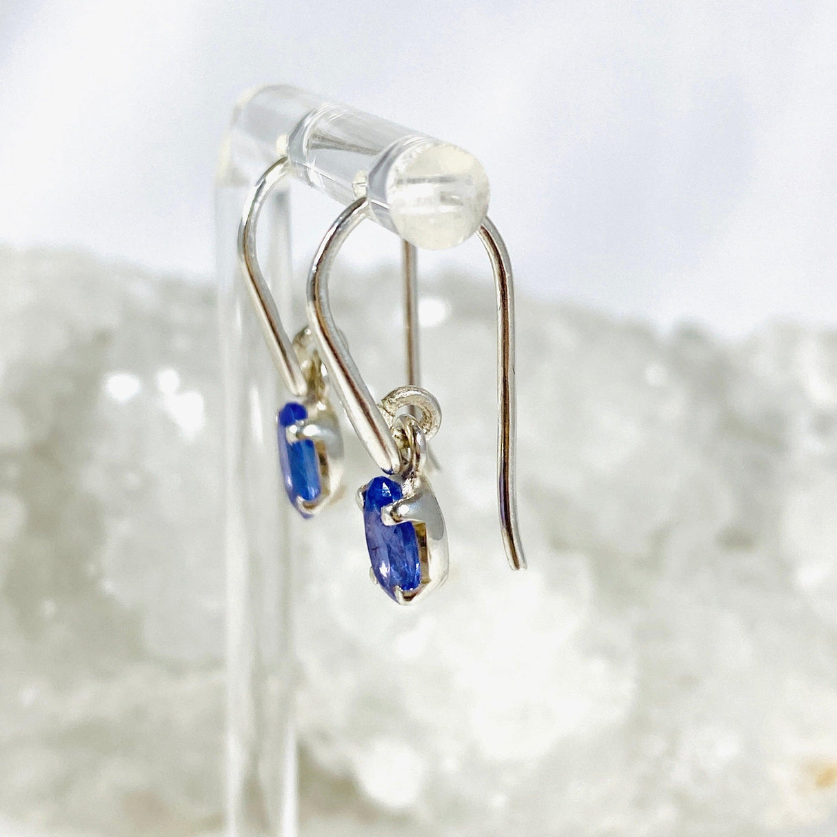 Tanzanite Oval Faceted Earrings PEGJ107 - Nature's Magick