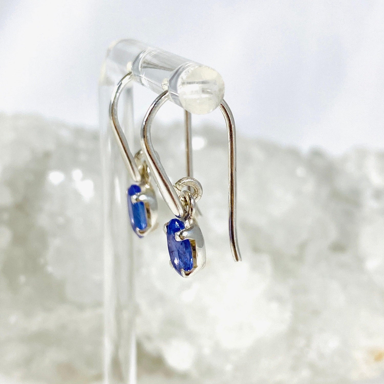Tanzanite Oval Faceted Earrings PEGJ107 - Nature's Magick