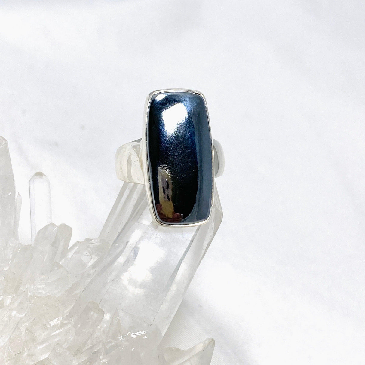 Terahertz (Silica) Rectangular Ring Size 9 KRGJ3263 - Nature's Magick