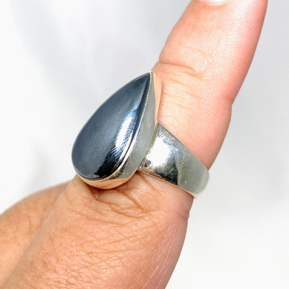 Terahertz (Silica) Teardrop Ring Size 8 KRGJ3261 - Nature's Magick