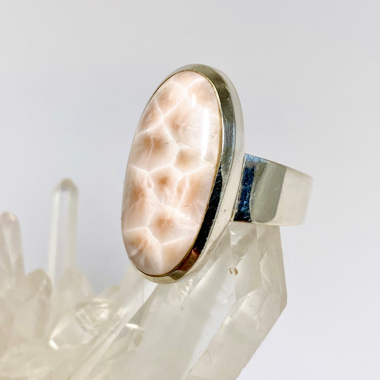 Thomsonite Oval Cabochon Ring Size 7 R5000TOM-7