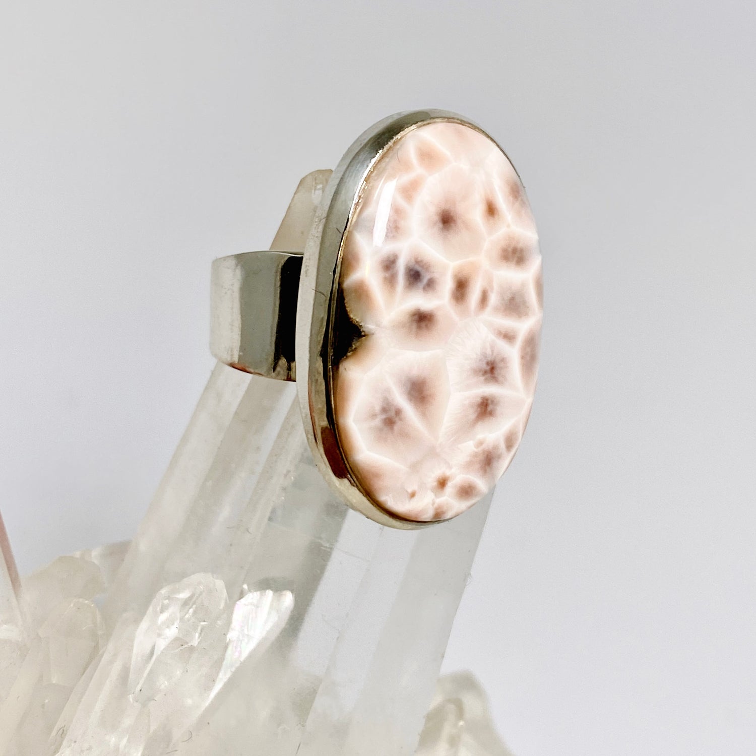 Thomsonite Oval Cabochon Ring Size 8 R5000TOM-8