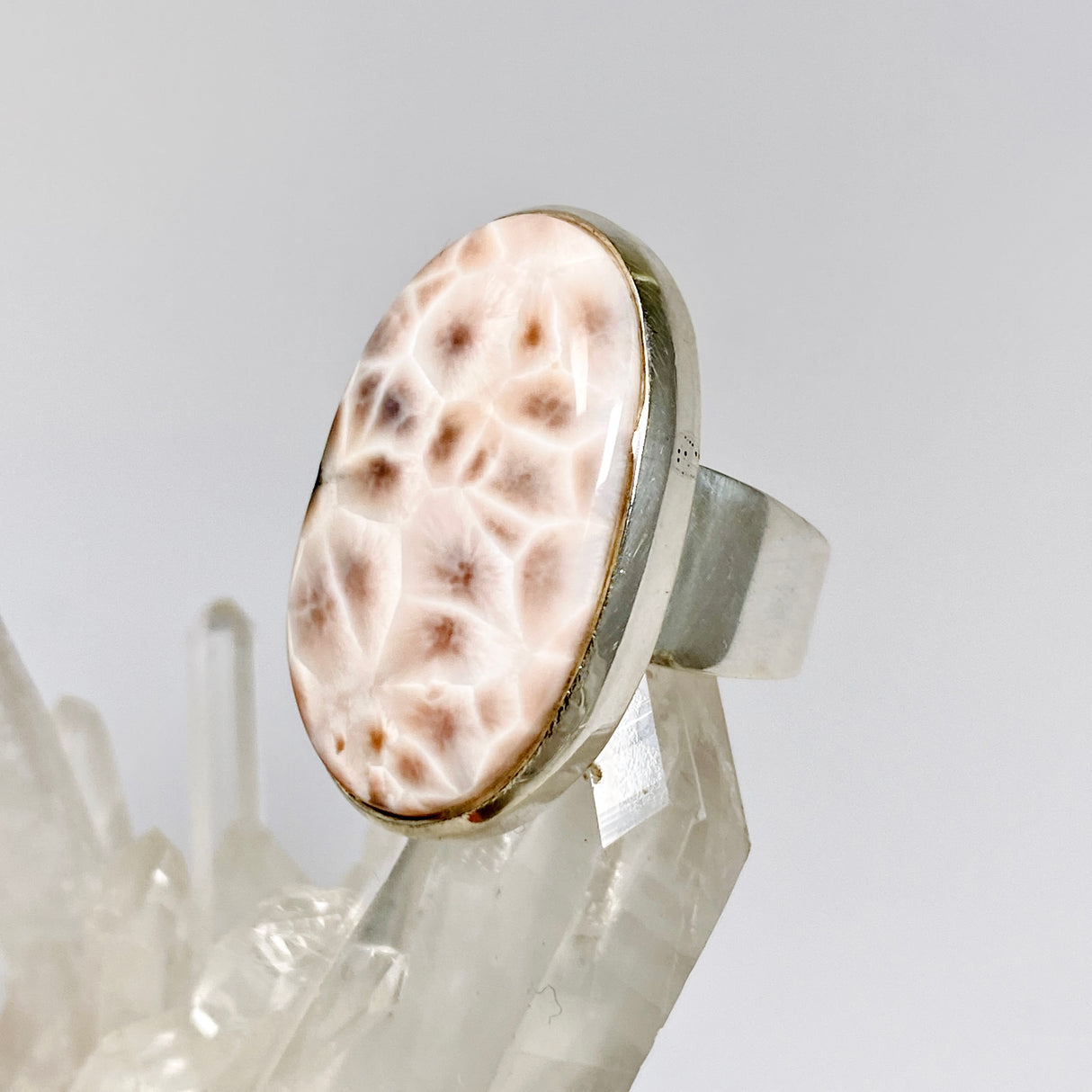 Thomsonite Oval Cabochon Ring Size 8 R5000TOM-8