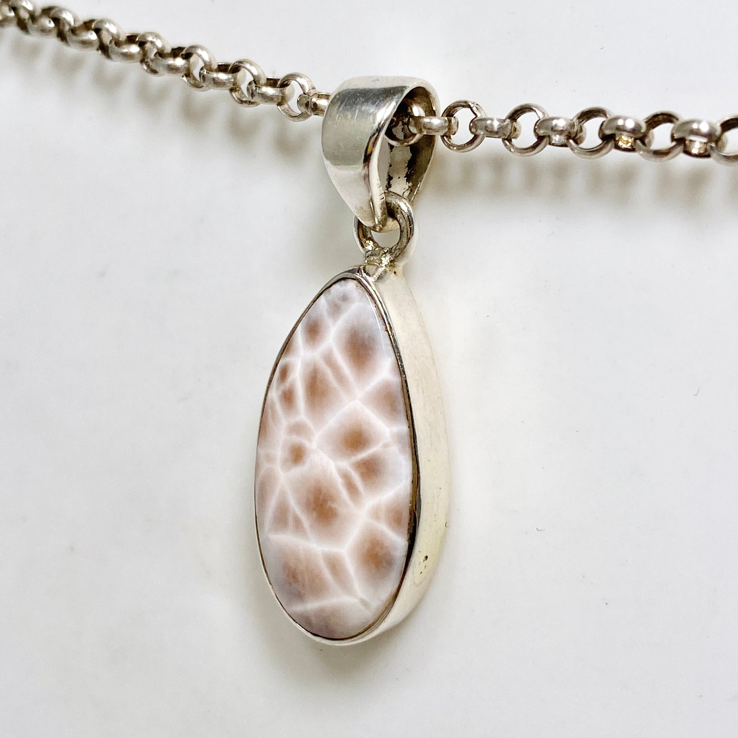 Thomsonite Teardrop Cabochon Pendant CP500-TOM-02