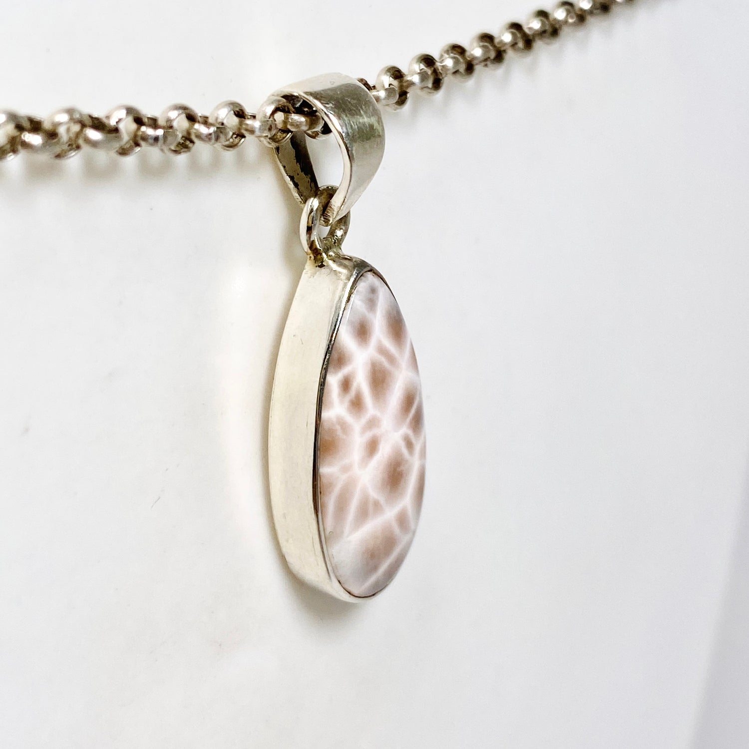 Thomsonite Teardrop Cabochon Pendant CP500-TOM-02