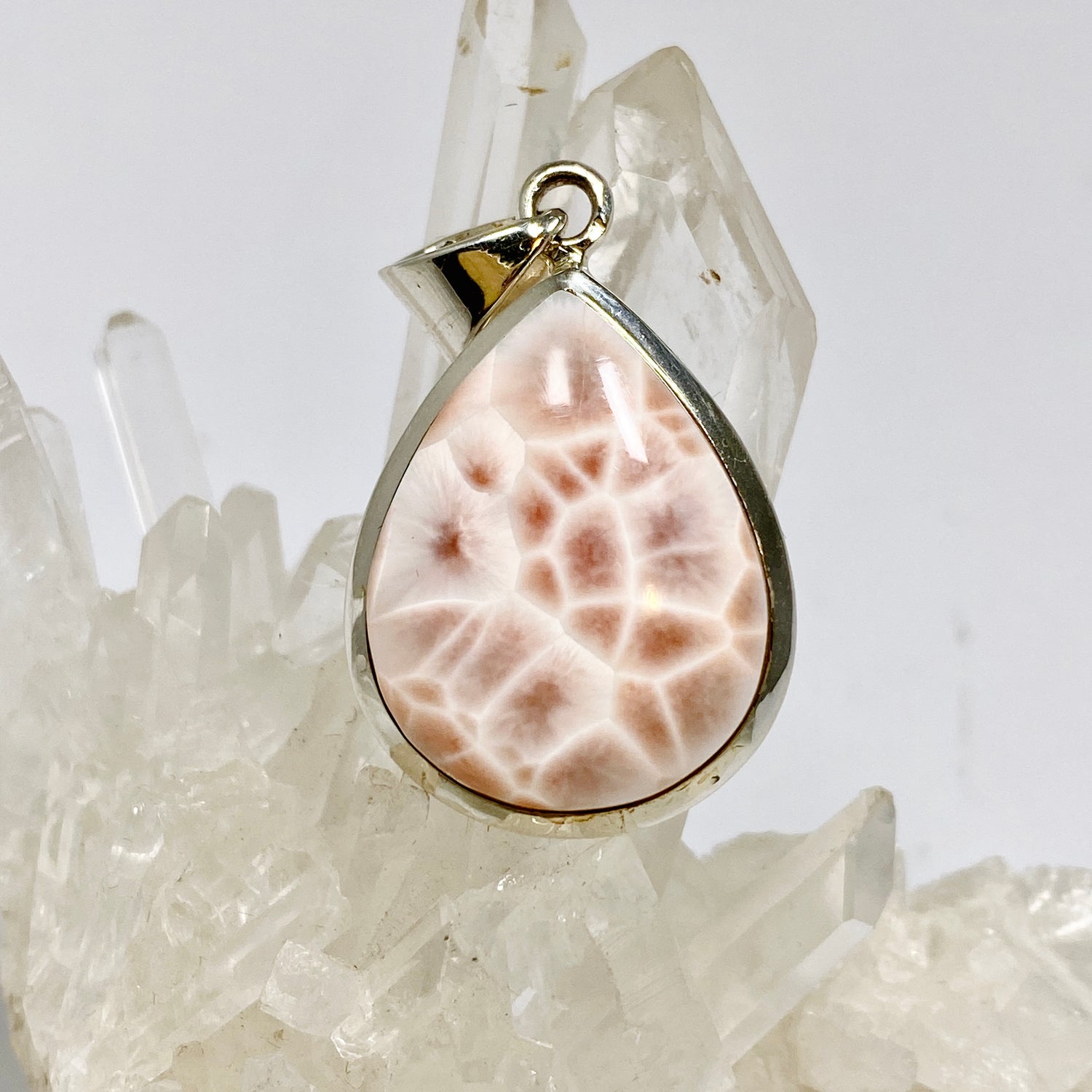 Thomsonite Teardrop Cabochon Pendant CP500-TOM-04