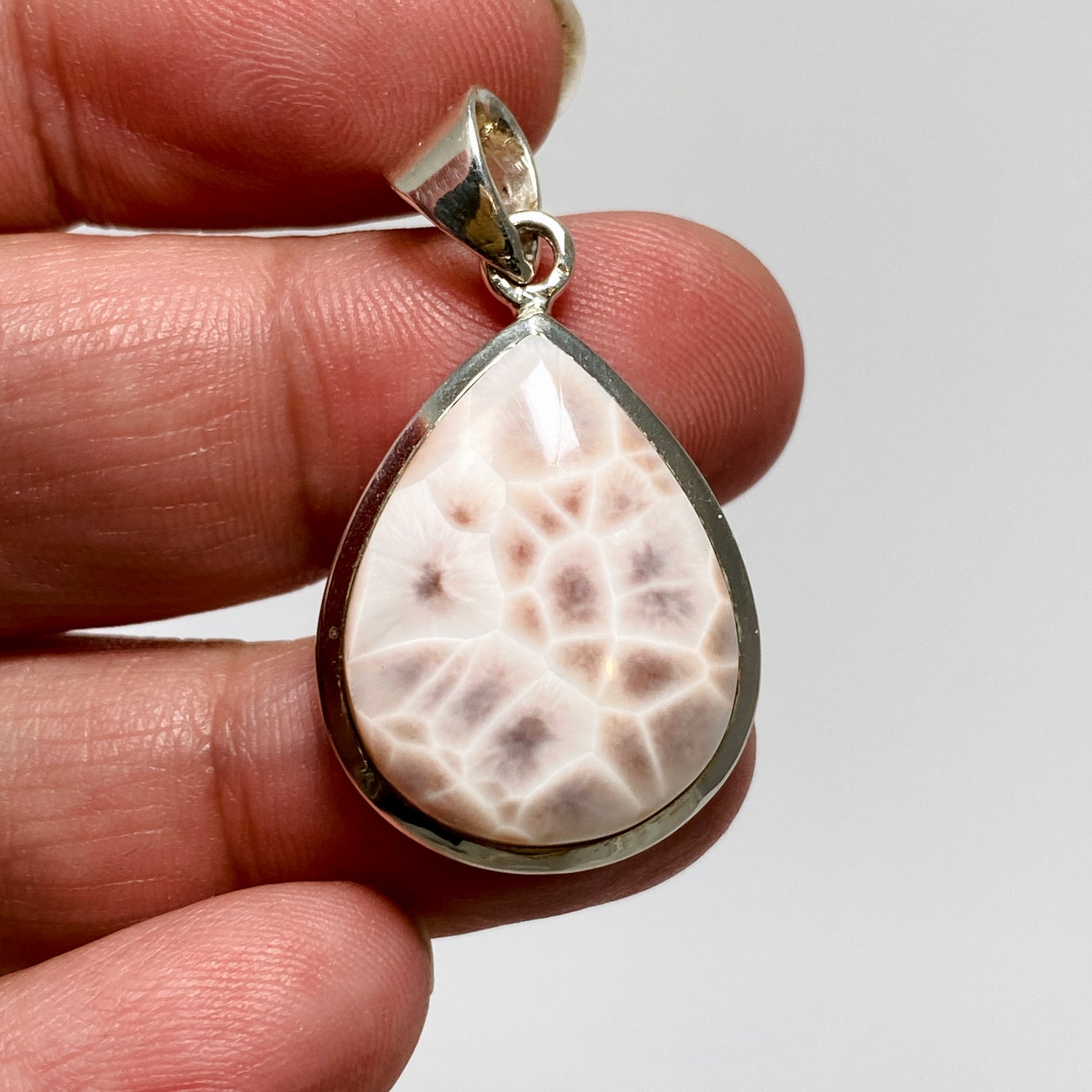 Thomsonite Teardrop Cabochon Pendant CP500-TOM-04