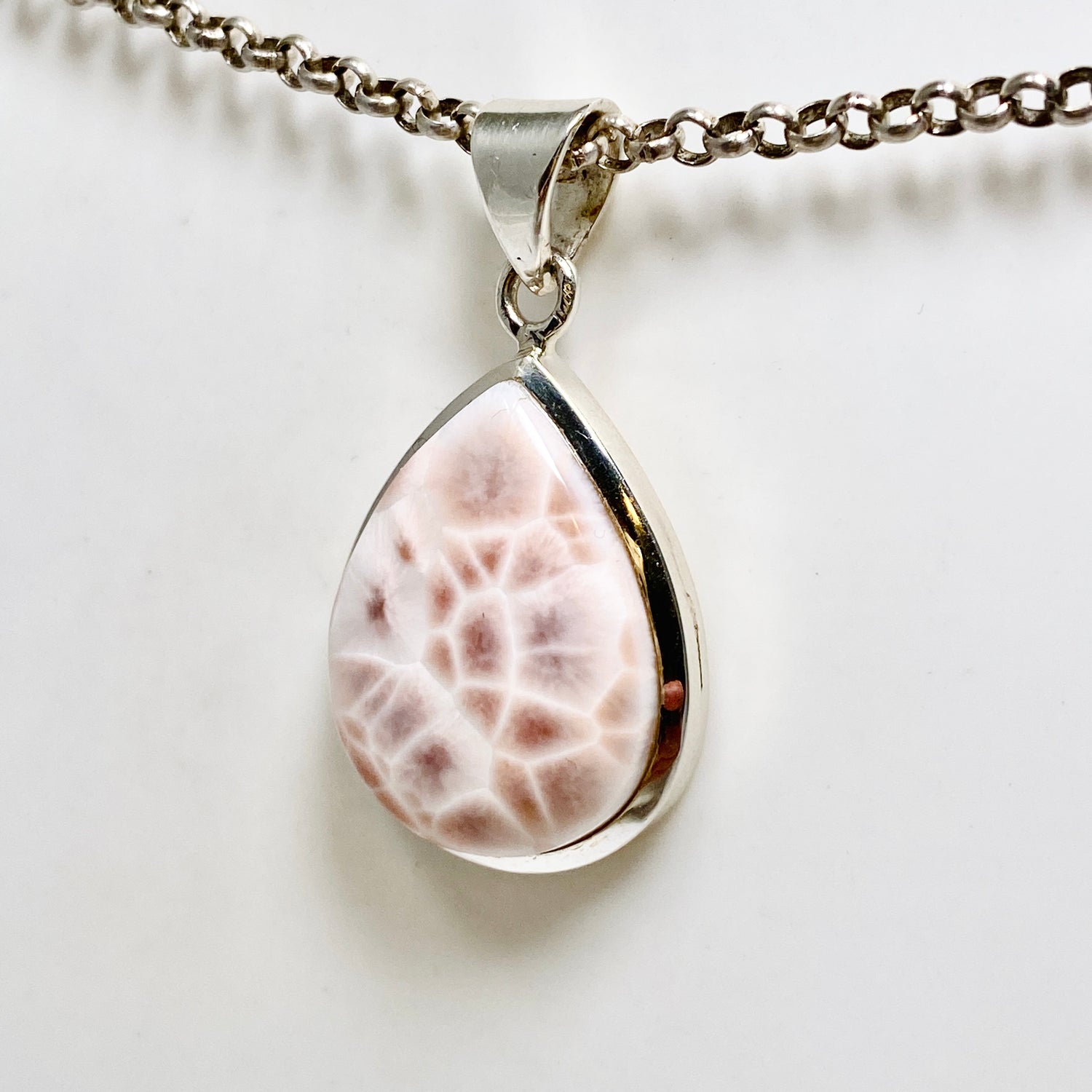 Thomsonite Teardrop Cabochon Pendant CP500-TOM-04