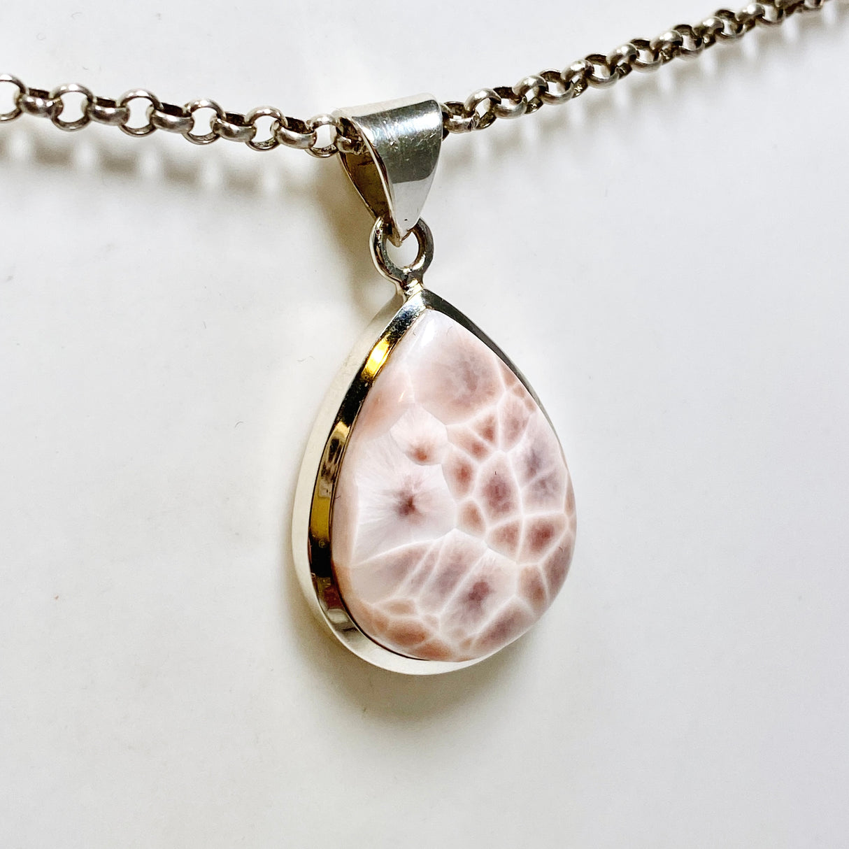 Thomsonite Teardrop Cabochon Pendant CP500-TOM-04