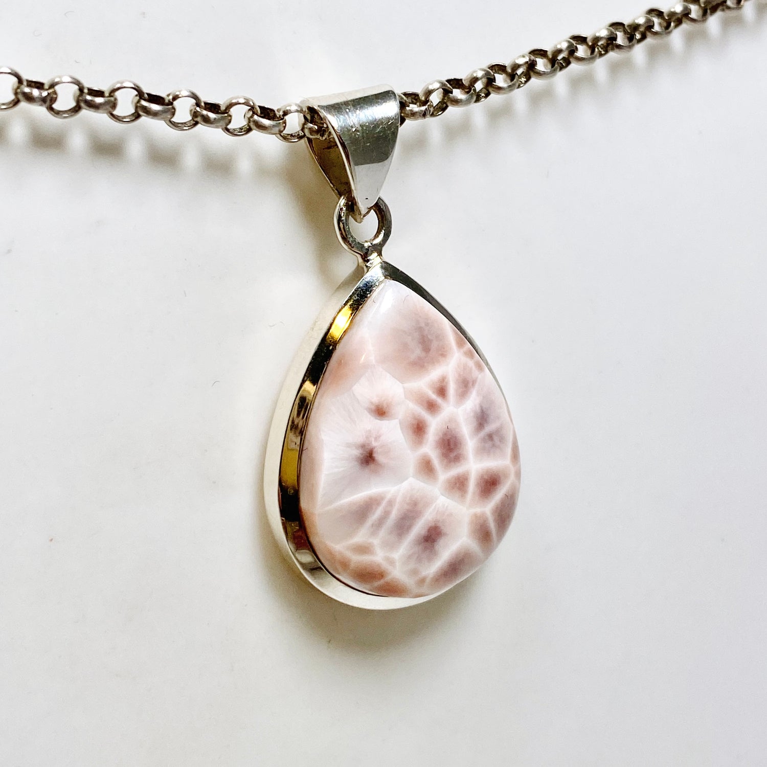 Thomsonite Teardrop Cabochon Pendant CP500-TOM-04