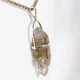 Tibetan Smokey Quartz Crystal pendant PPGJ461 - Nature's Magick