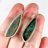Tibetan Turquoise Drop Earrings KEGJ1431 - Nature's Magick