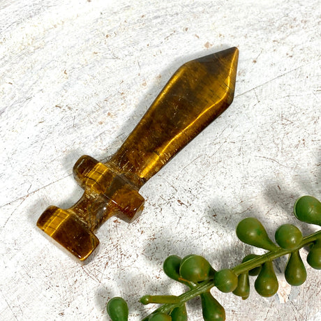 Tiger's eye sword carving BTEYK - Nature's Magick