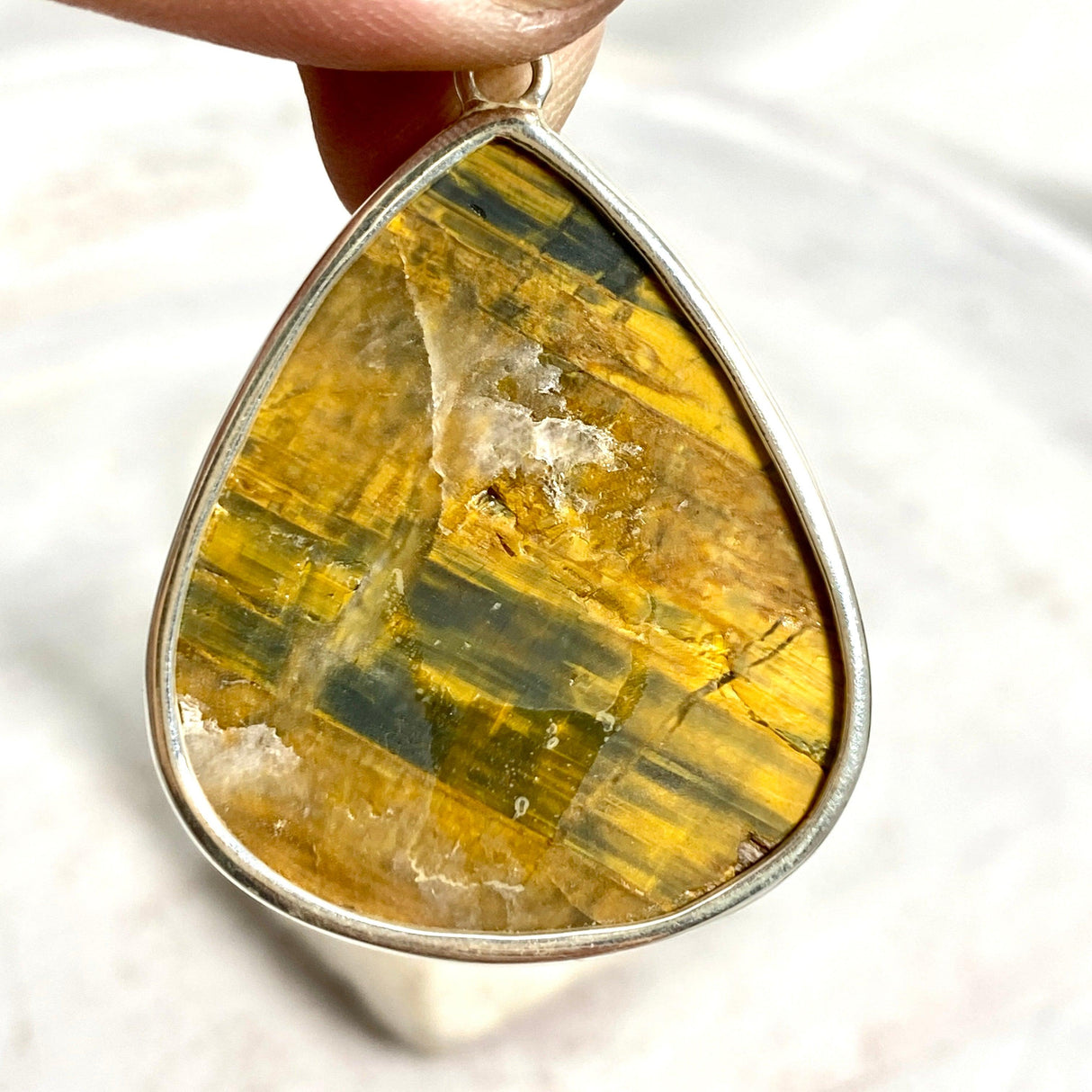 Tiger's Eye teardrop pendant KPGJ3526 - Nature's Magick