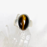 Tigers Eye Oval Ring Size 7 KRGJ3126 - Nature's Magick