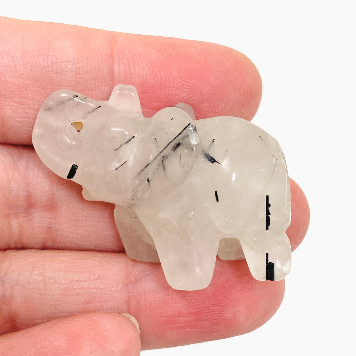 Tourmalinated Quartz Elephant TQE