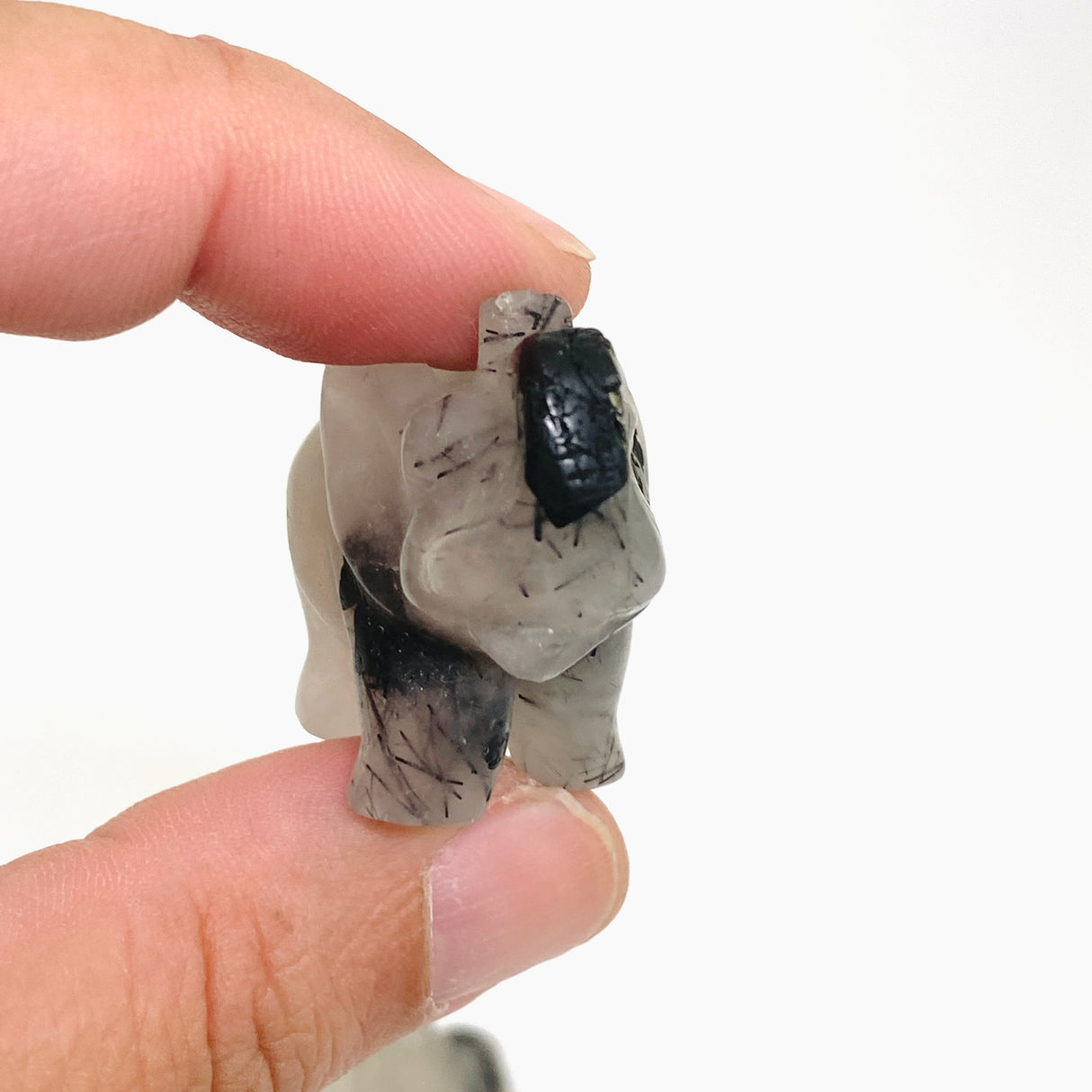 Tourmalinated Quartz Elephant TQE