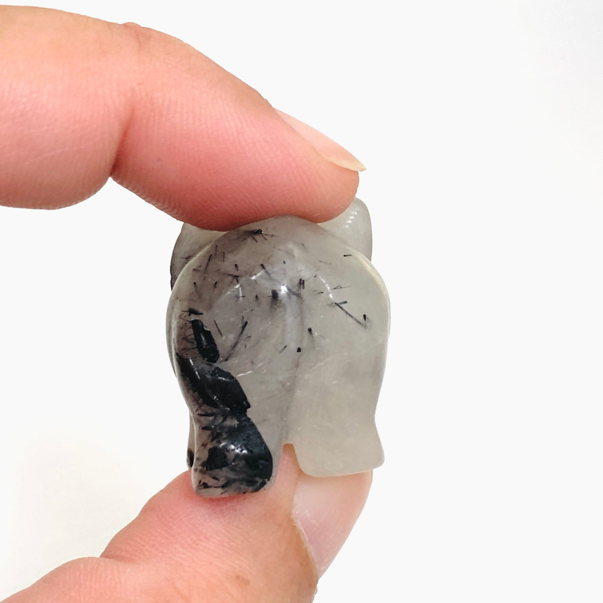 Tourmalinated Quartz Elephant TQE