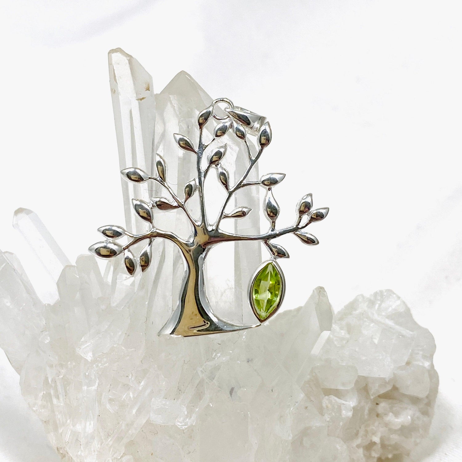 Tree of Life Faceted Marquise Pendant G2179 - Nature's Magick