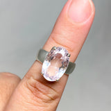 Triphane Spodumene Faceted Oval Ring Size 7.5 PRGJ456 - Nature's Magick