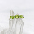 Triple Stone Faceted Ring Peridot R4226 - Nature's Magick