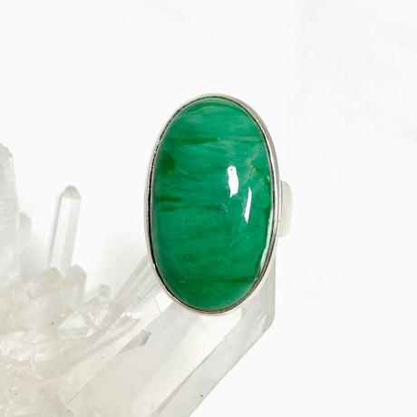 Variscite Oval Ring Size 7.5 PRGJ465 - Nature's Magick