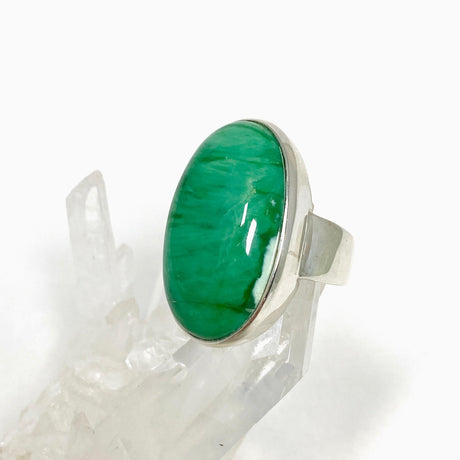 Variscite Oval Ring Size 7.5 PRGJ465 - Nature's Magick