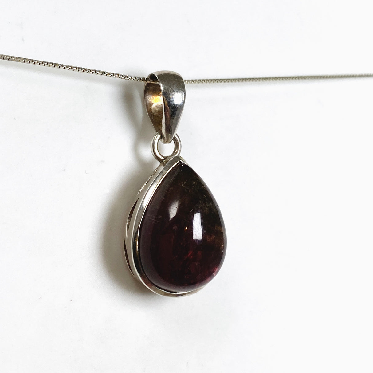 Watermelon Tourmaline Teardrop Cabochon Pendant CP500-TRM