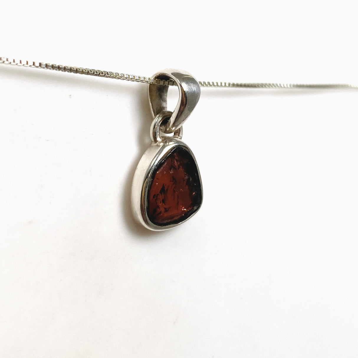 Watermelon Tourmaline Freeform Slice Pendant PPGJ1162