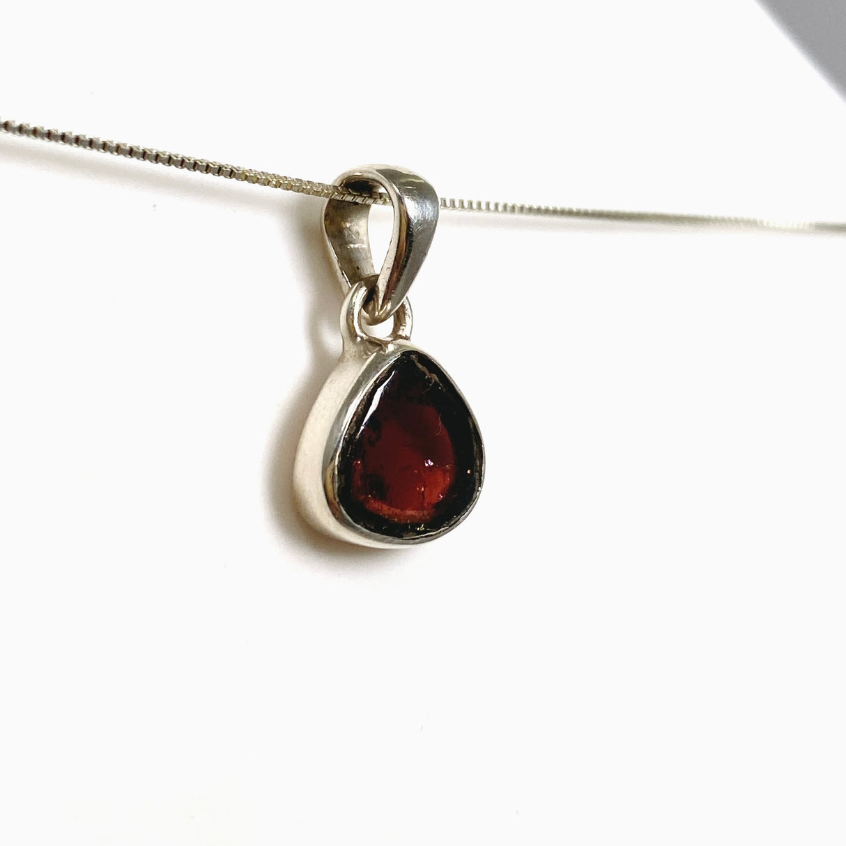 Watermelon Tourmaline Freeform Slice Pendant PPGJ1163