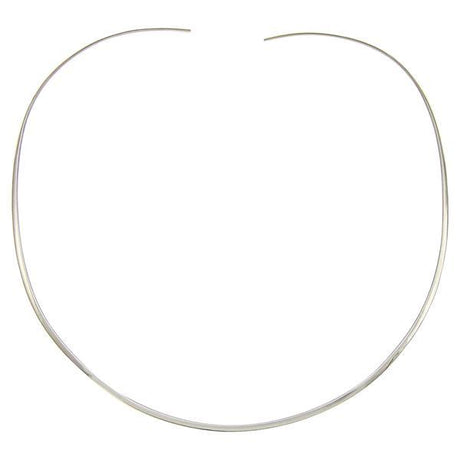 .935 sterling silver 2mm collar with or without clasp - Nature's Magick