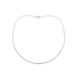 .935 sterling silver 2mm collar with or without clasp - Nature's Magick