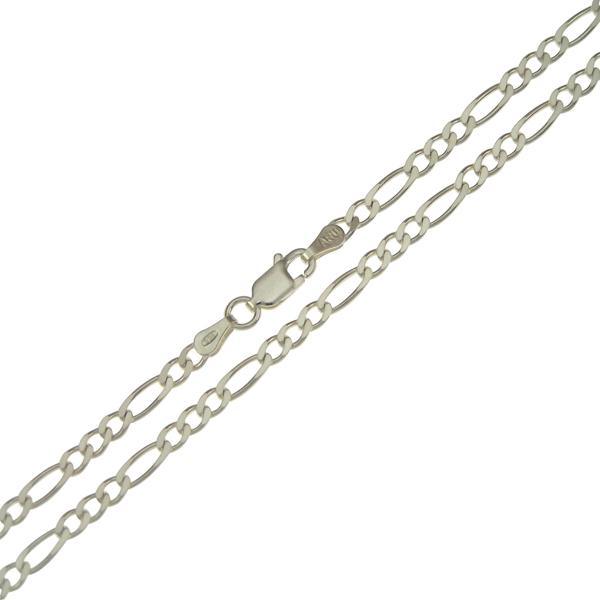 .935 Sterling Silver Figaro Chain 5mm - Nature's Magick