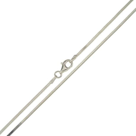 .935 Sterling Silver Square Snake Chain 1.4mm - Nature's Magick
