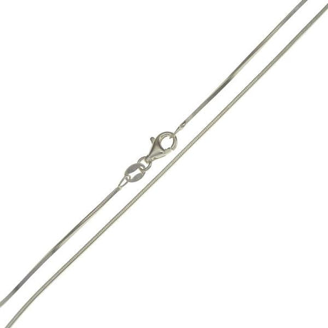 .935 Sterling Silver Square Snake Chain 1mm - Nature's Magick