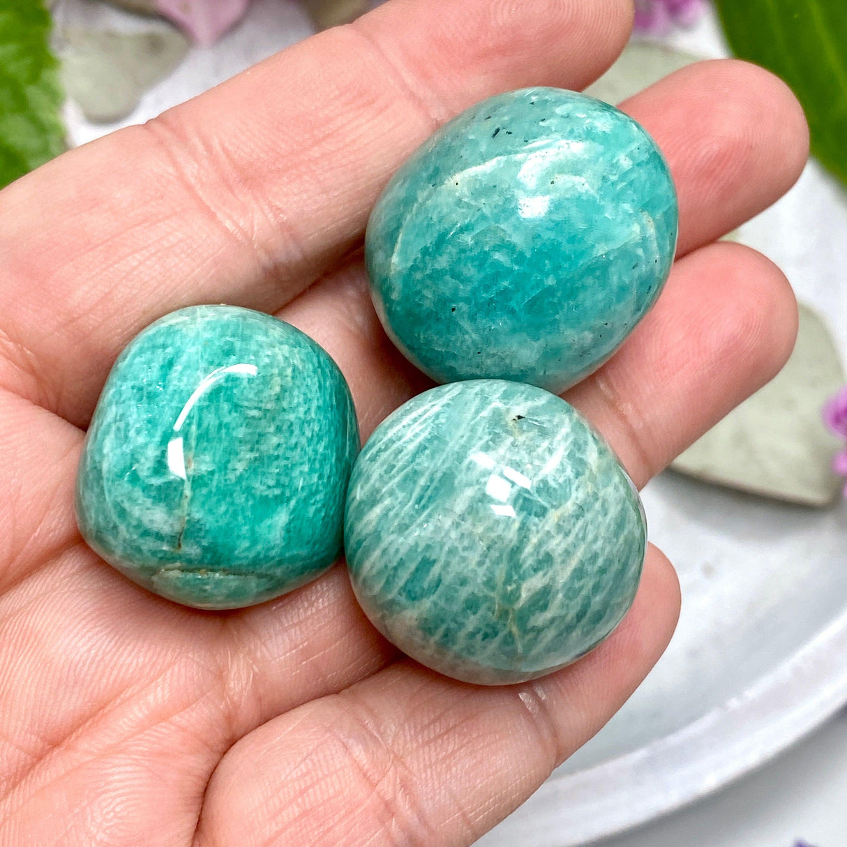 Amazonite Tumbled Stone - Nature's Magick