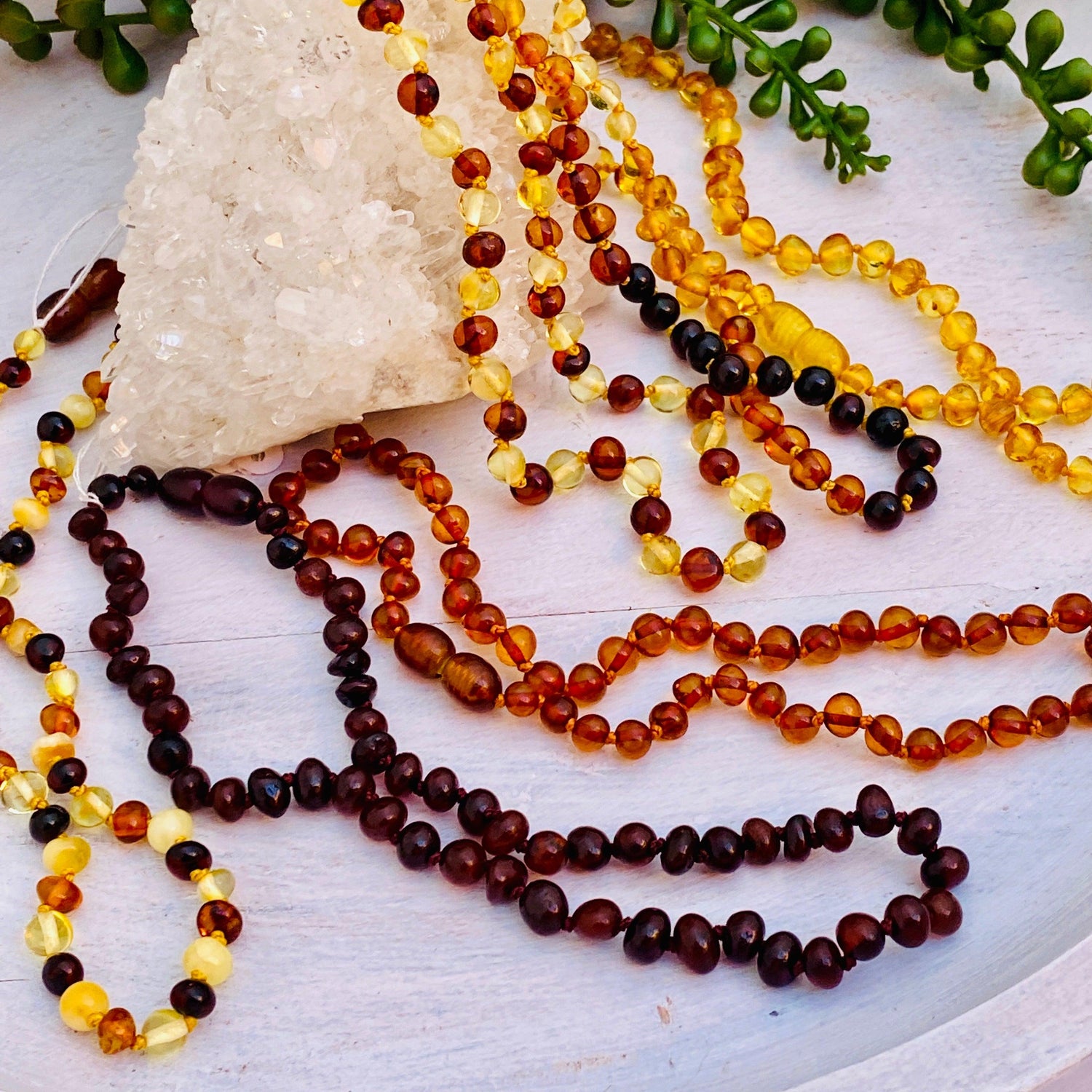 Amber baby necklace - Genuine Baltic Amber - Nature's Magick