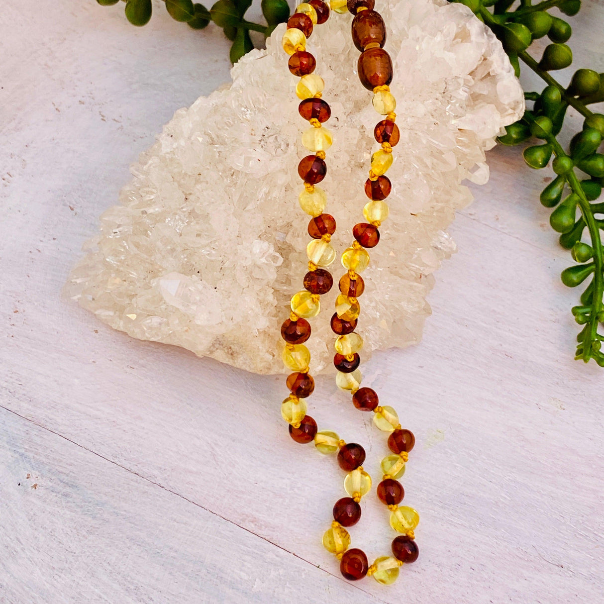 Amber baby necklace - Genuine Baltic Amber - Nature's Magick
