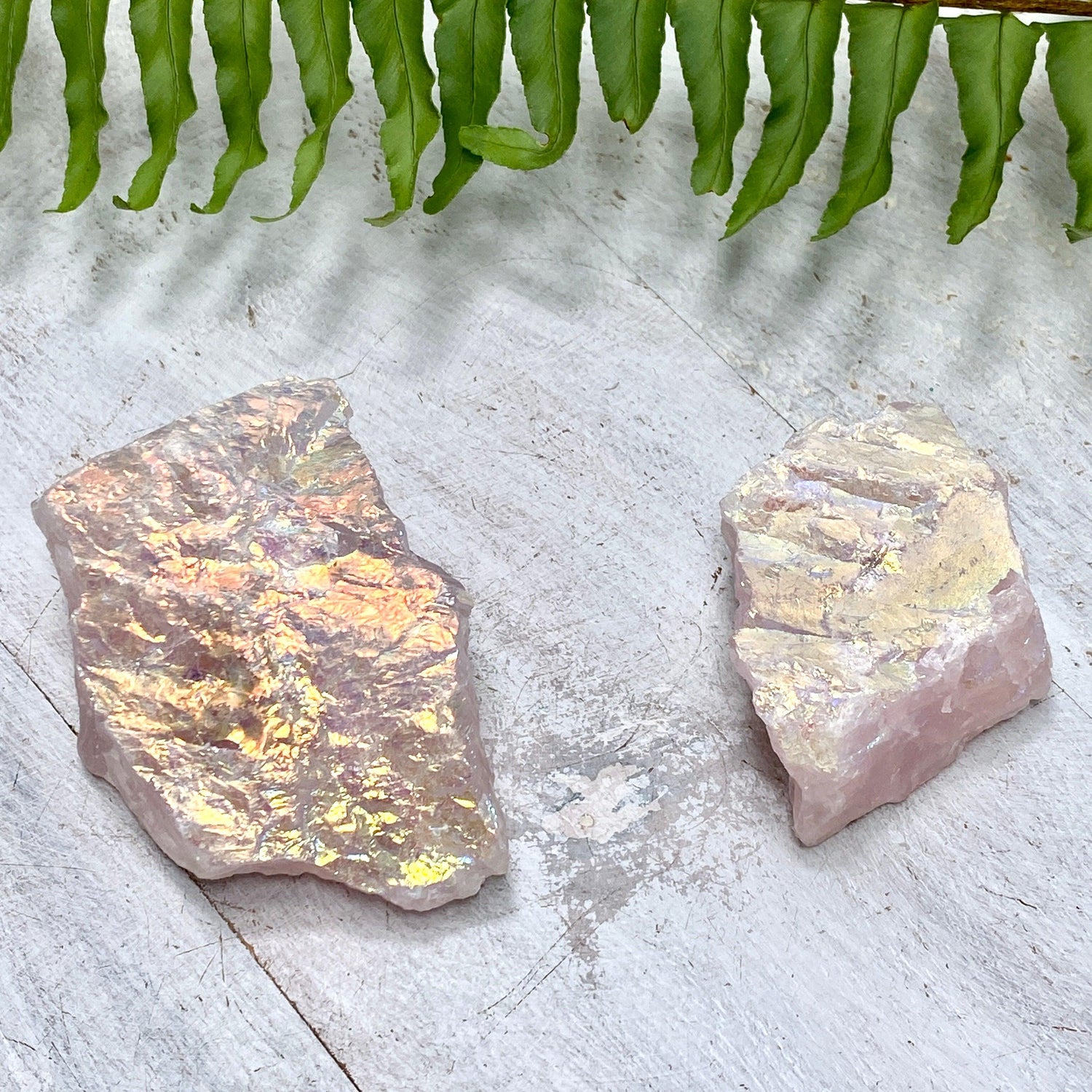 Aura Rose Quartz Raw ARQR - Nature's Magick