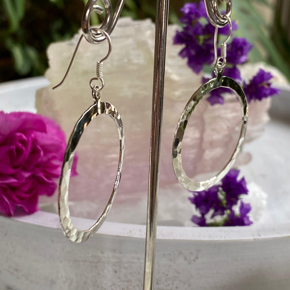 Beaten Circle earrings SE1801 - Nature's Magick