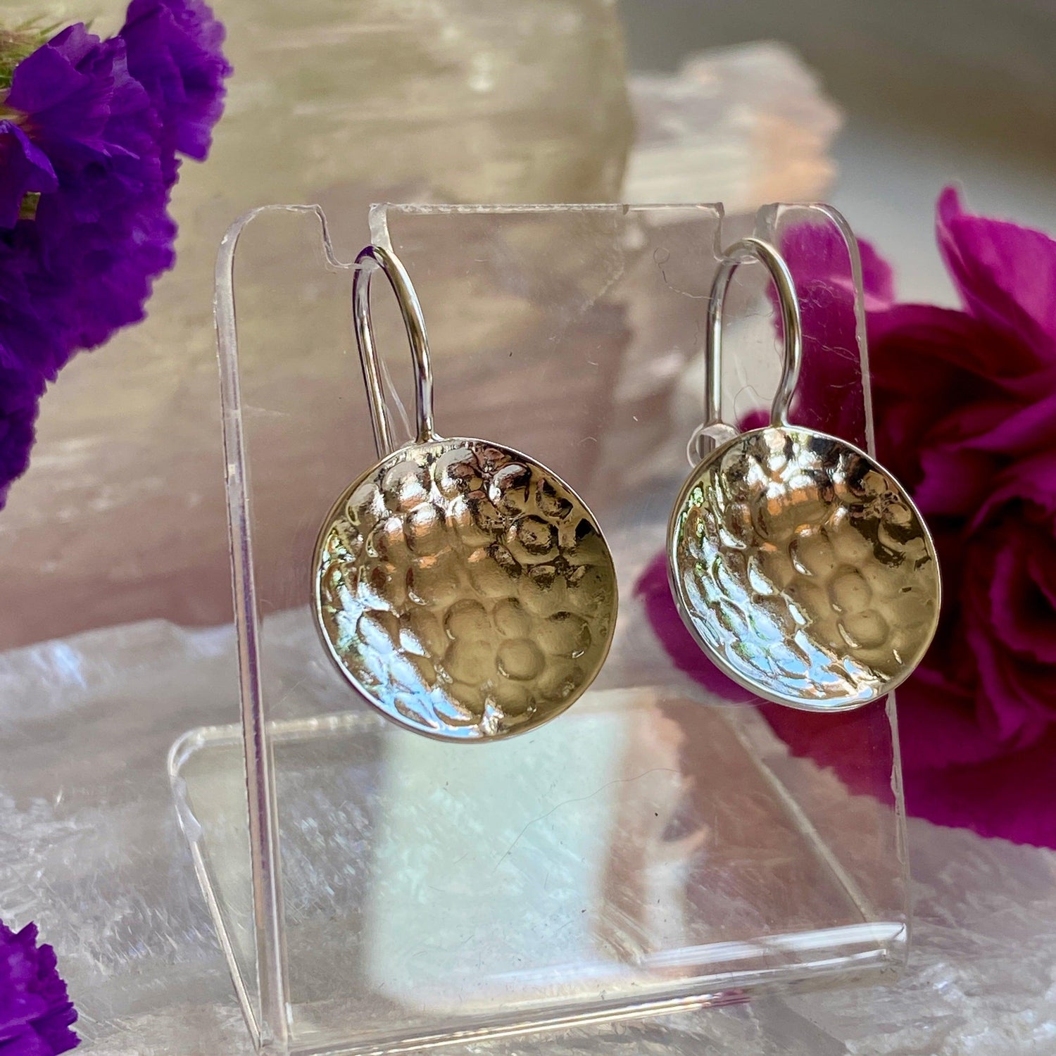 Beaten Concave earrings SE1806 - Nature's Magick