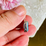 Blue Chalcedony faceted rectangular earrings KEGJ817 - Nature's Magick