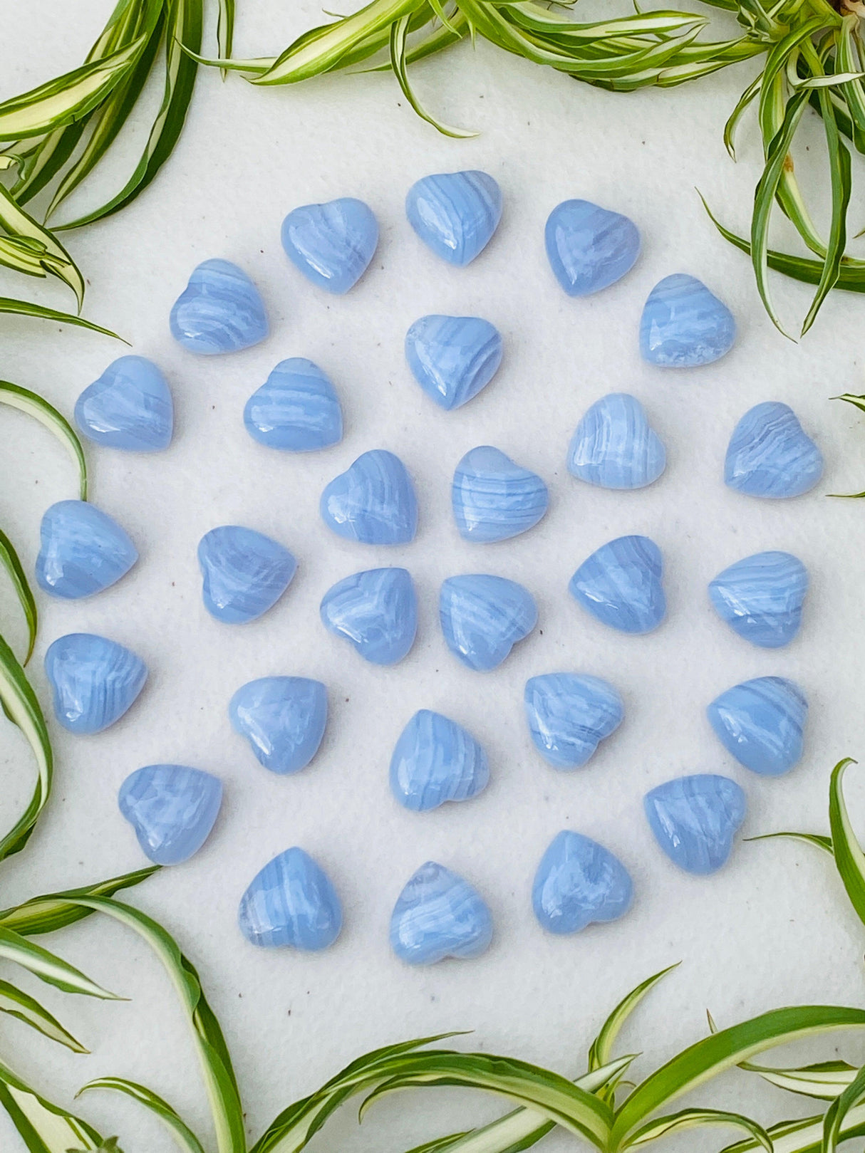 Blue lace agate heart - mini 3g - Nature's Magick