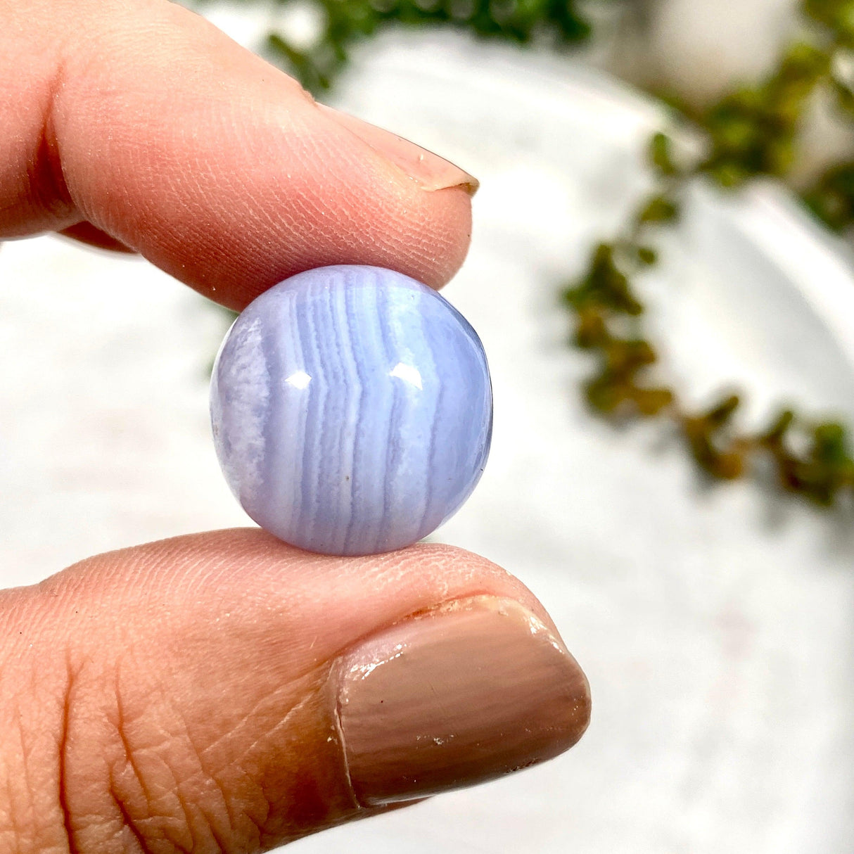 Blue Lace Agate Mini Spheres BLCE - Nature's Magick