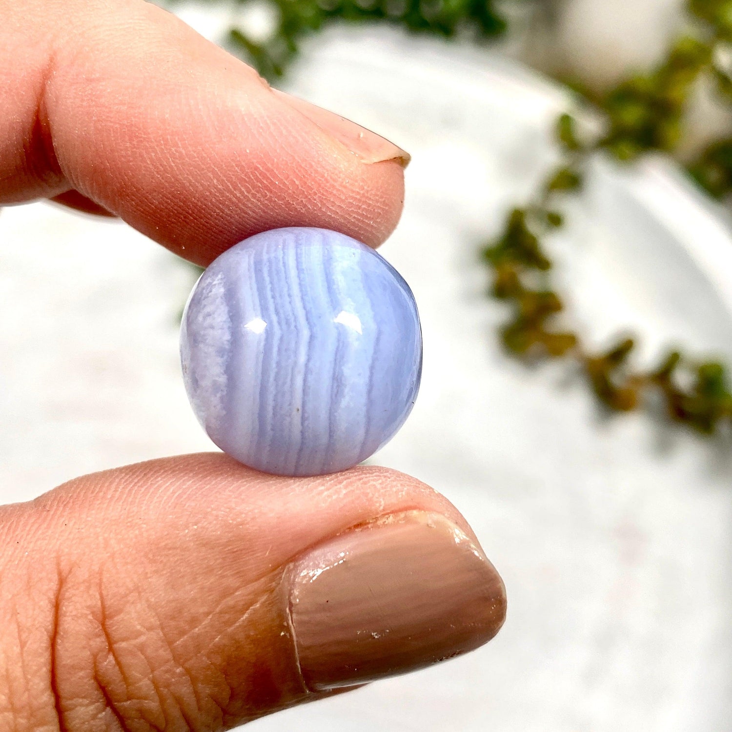 Blue Lace Agate Mini Spheres BLCE - Nature's Magick