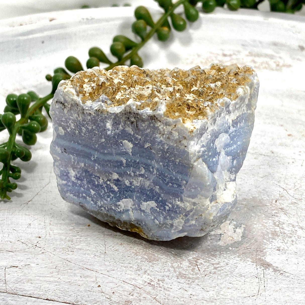 Blue Lace Agate Raw Crystal BL-02 - Nature's Magick