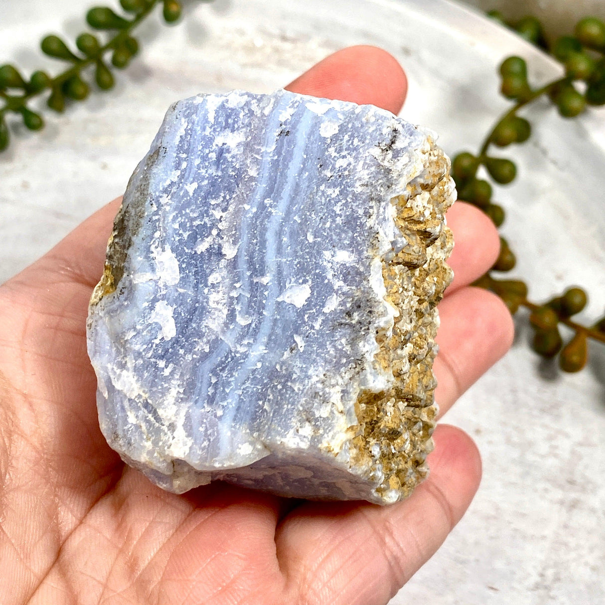 Blue Lace Agate Raw Crystal BL-02 - Nature's Magick