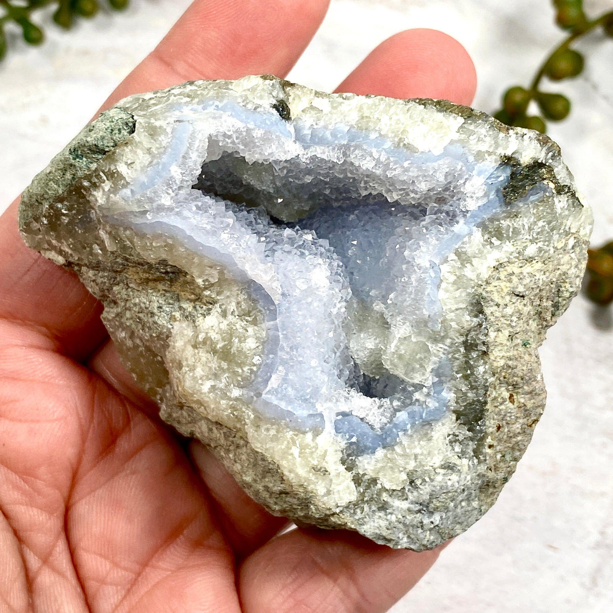 Blue Lace Agate Raw Crystal CR3526 - Nature's Magick